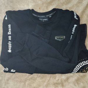 SUPPLY & DEMAND MEDUSA GRAPHIC SWEATSHIRT BLACK